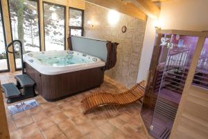 A bathroom at Wellness privát Štyri Lipy