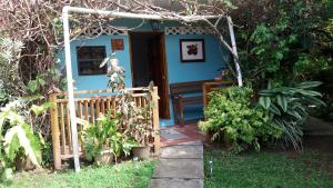 En hage utenfor cocoa pod studio