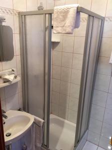 Kúpeľňa v ubytovaní B&B Pension Karlsdorfer Hof