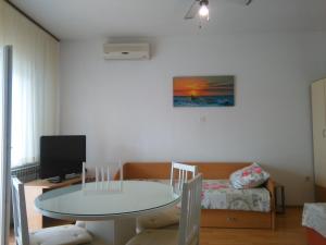 TV a/nebo společenská místnost v ubytování Apartments Silvija