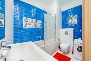 Kúpeľňa v ubytovaní Apartamenty Sun & Snow Gdańsk Bursztynowa
