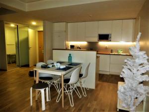 Η κουζίνα ή μικρή κουζίνα στο Reindeer City Apartment