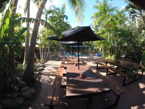 Zahrada ubytování Cable Beach Backpackers + 16 fotografií