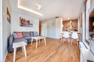 Posezení v ubytování Apartamenty Sun & Snow Gdańsk Bursztynowa