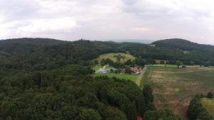 Een luchtfoto van Ferienheim Mosbach