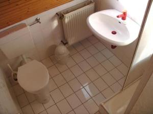 Ένα μπάνιο στο Ferienwohnung Jugl