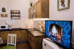 Kuchyňa alebo kuchynka v ubytovaní All In Apartman II.