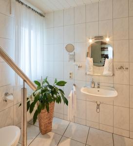 Koupelna v ubytování Gästehaus Alexanderhof