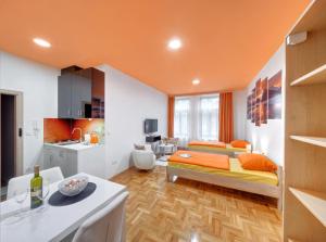 Postel nebo postele na pokoji v ubytování Apartments Postic