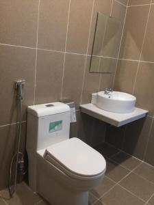 Koupelna v ubytování Dalat Topview Homestay