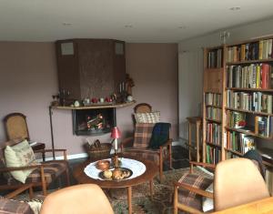 Knihovna v bed and breakfast