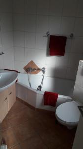 Koupelna v ubytování Ferienwohnungen Rump