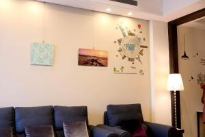 Ruang duduk di Outingfun Bed and Breakfast
