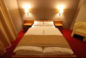 Postel nebo postele na pokoji v ubytování Hotel Amadeus