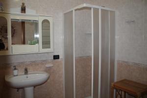 Koupelna v ubytování B&B Otranto 100 mt mare