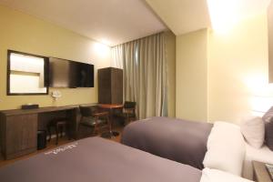 TV a/nebo společenská místnost v ubytování Hotel Chowon