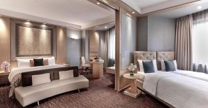 Katil atau katil-katil dalam bilik di M Hotel Singapore City Centre