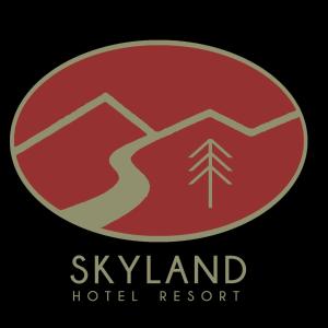 a logo for the sky island hotel resort at Skyland Garden Hotel and Resort in Baguio