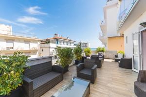 A balcony or terrace at Hotel Romina