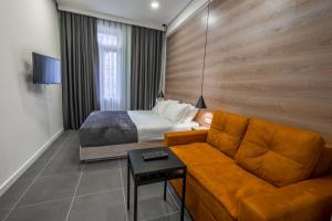 Khu vực ghế ngồi tại 8 Rooms Apartotel On Meidan