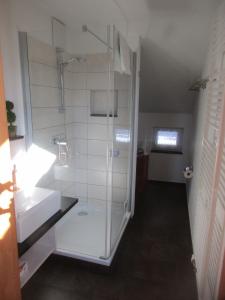 Koupelna v ubytování Casa Emmi