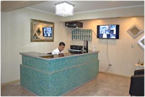 Lobby o reception area sa Hotel Herencia