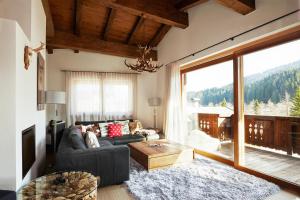 Posezení v ubytování Top modernes Ferienhaus mit Sauna! Nicht weit vom Skilift