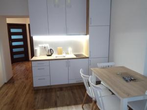 Kuchyňa alebo kuchynka v ubytovaní Nordic Apartamenty św.Mikołaja