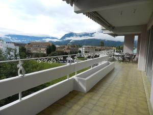 A balcony or terrace at Vaduz Zentrum Meierhof