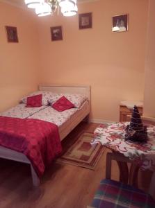 Łóżko lub łóżka w pokoju w obiekcie Willa na Skarpie