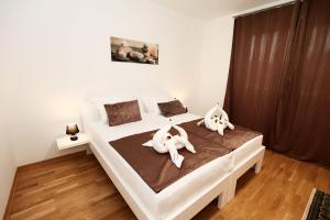 Letto o letti in una camera di Gästezimmer Hurem