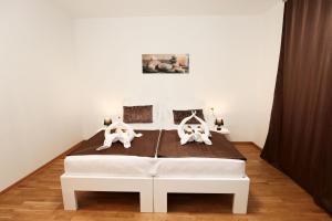 Letto o letti in una camera di Gästezimmer Hurem