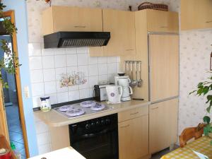 Virtuvė arba virtuvėlė apgyvendinimo įstaigoje Fernblick