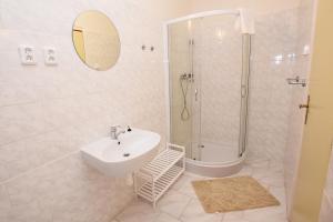 Koupelna v ubytování Penzion Klášter