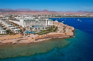 an aerial view of a resort on the beach at Stella Di Mare Beach Hotel & Spa in Sharm El Sheikh