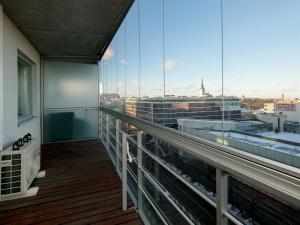 Balkón nebo terasa v ubytování Viru Väljak Lux Apartment