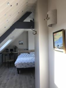 Postel nebo postele na pokoji v ubytování Seaview