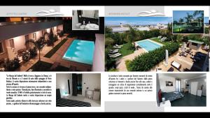 a collage of photos of a house with a pool at Le Murge Del Salento Hotel b&b Depandance in Uggiano la Chiesa
