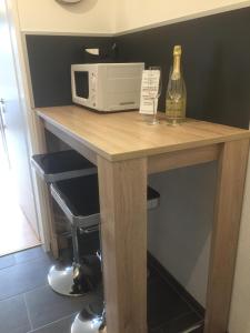 Kuchyň nebo kuchyňský kout v ubytování Comfort-Apartment
