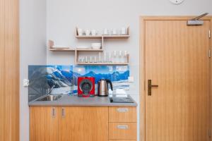 Kuchnia lub aneks kuchenny w obiekcie Apartamenty Sun & Snow Resorts Lipki Park z sauną
