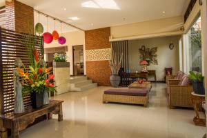 Posezení v ubytování Svarna Suites Seminyak