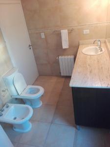 Koupelna v ubytování Hosteria Ruphay