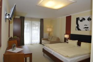 Letto o letti in una camera di Villa Castelli