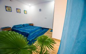 Cama o camas de una habitación en Orange Villa