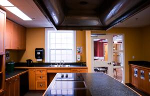 A kitchen or kitchenette at StFX University Summer Hotel