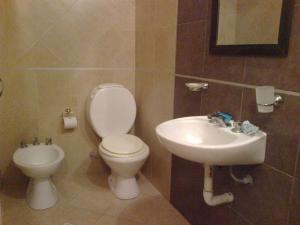 Koupelna v ubytování Hotel Corales