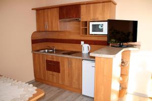 Kuchyňa alebo kuchynka v ubytovaní Apartamenty- Mieszkania Wakacyjne + 25 fotografií