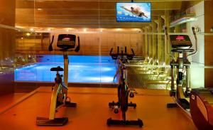 Fitness centrum a/nebo fitness zařízení v ubytování Abba Burgos