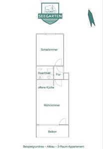 Půdorys ubytování Seegarten Appartements Büsum