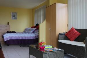 Tempat tidur dalam kamar di Richards Travel Lodge